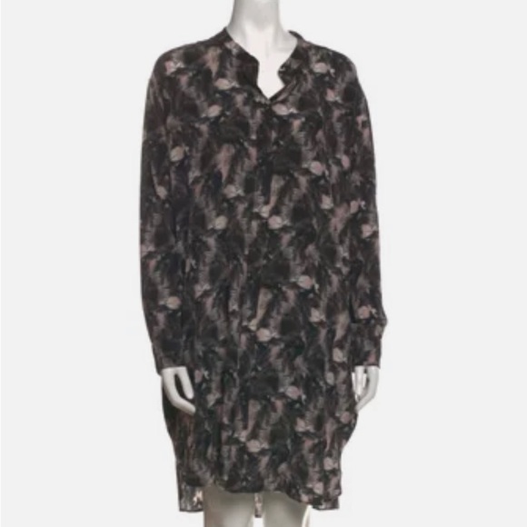 ALL SAINTS 100% silk dress shirt - Cette Island Dress - Picture 9 of 9